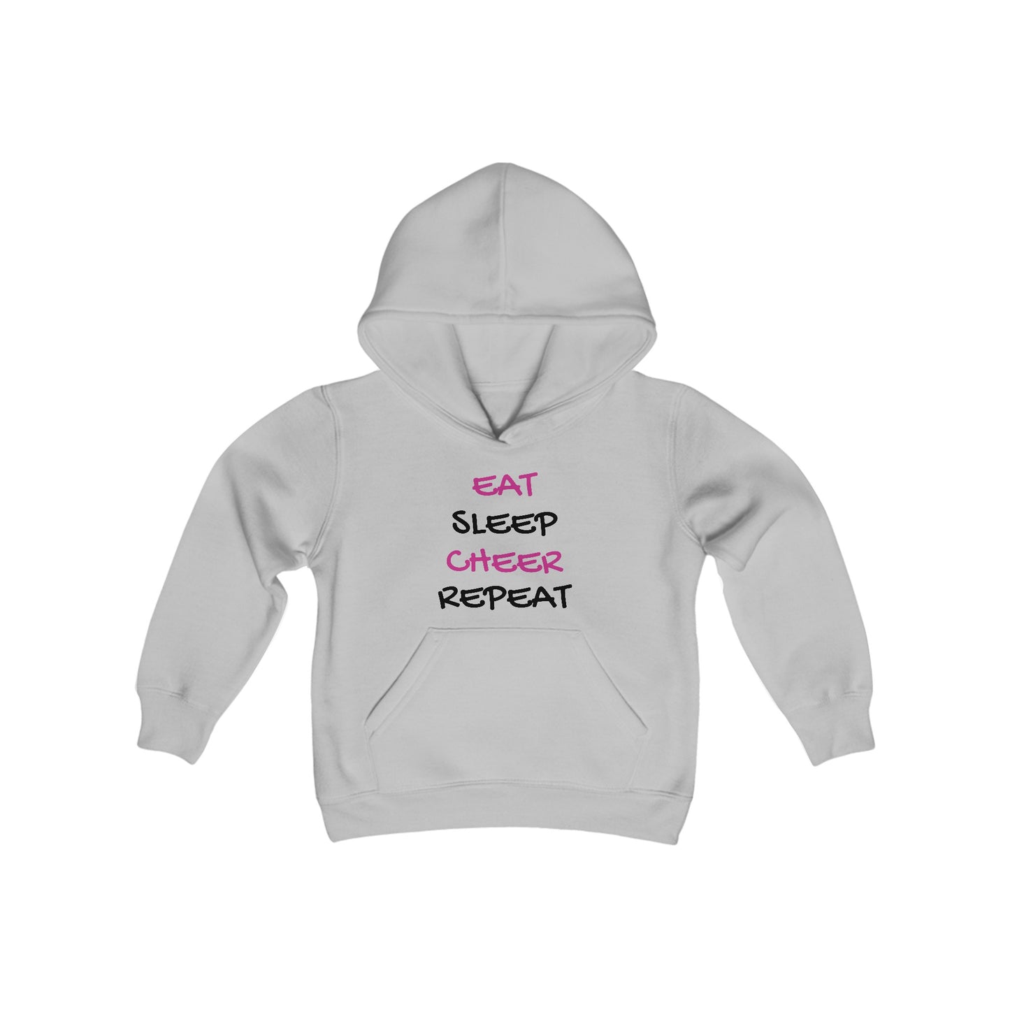 EAT, SLEEP, CHEER, REPEAT Youth Hooded Sweatshirt
