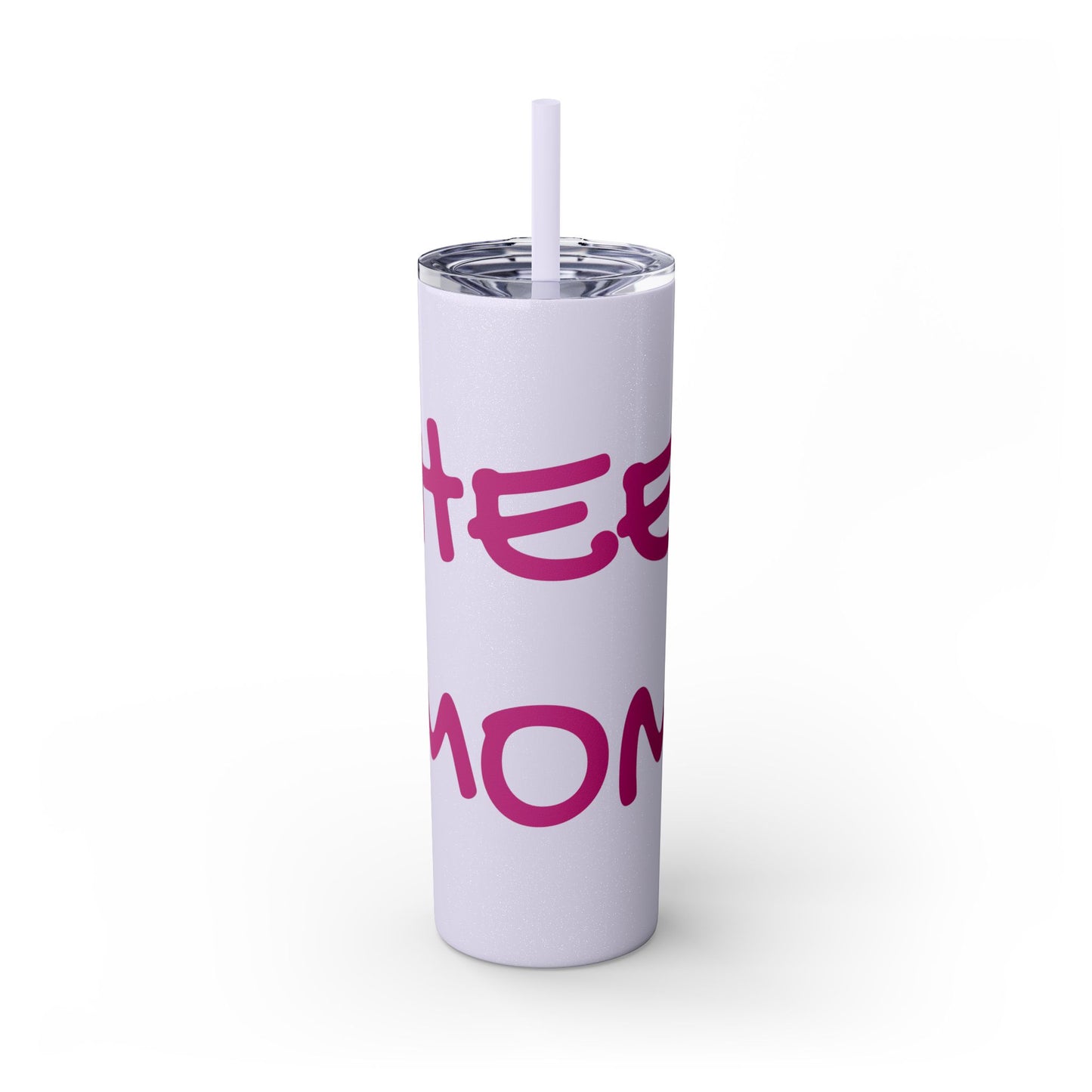CHEER MOM Skinny Tumbler with Straw, 20ox