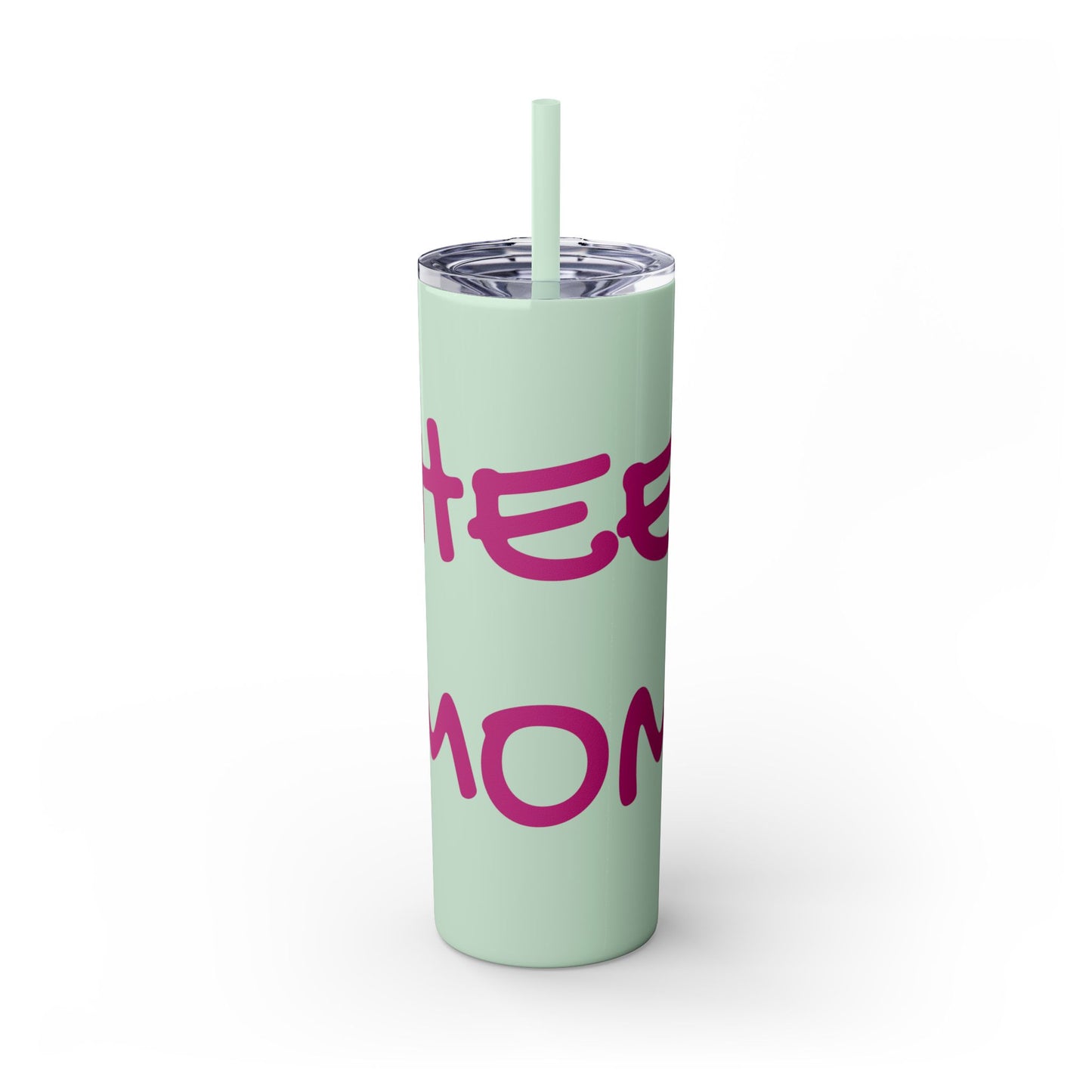 CHEER MOM Skinny Tumbler with Straw, 20ox
