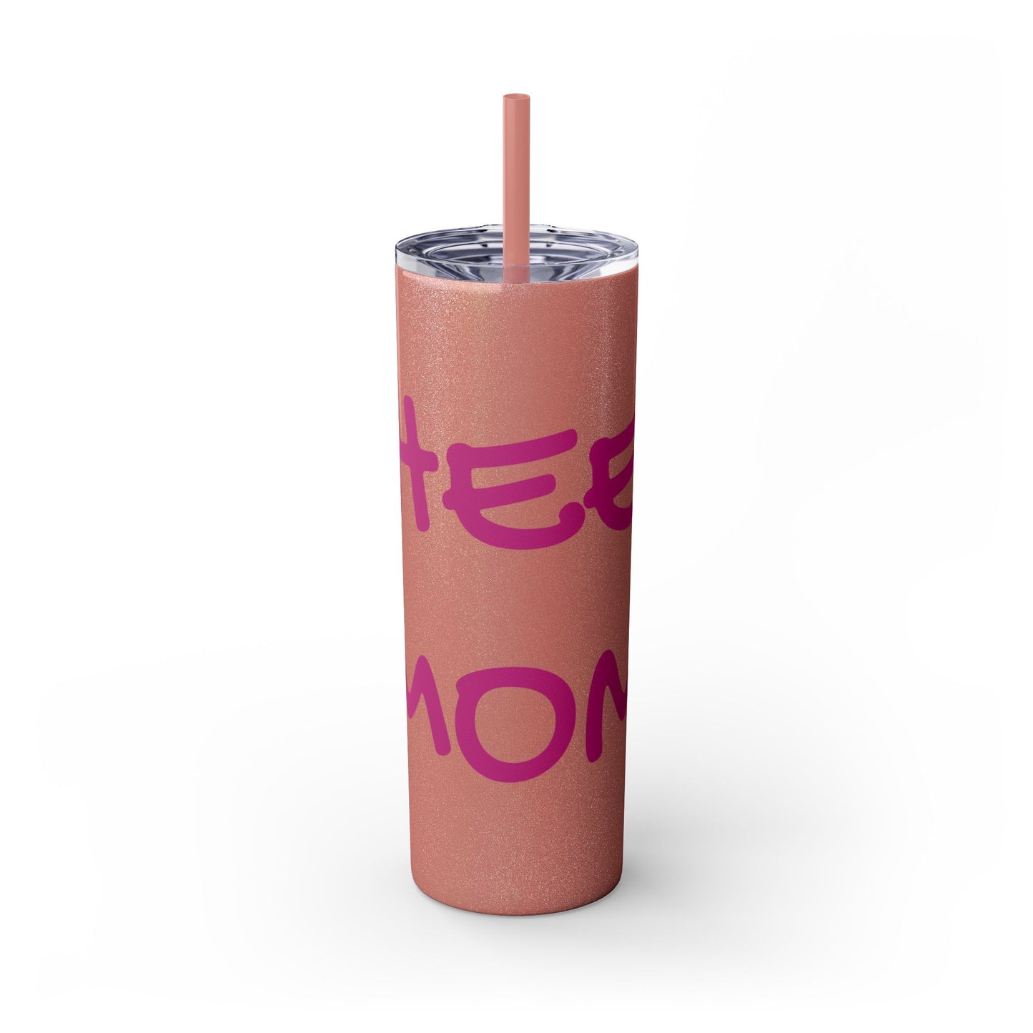 CHEER MOM Skinny Tumbler with Straw, 20ox