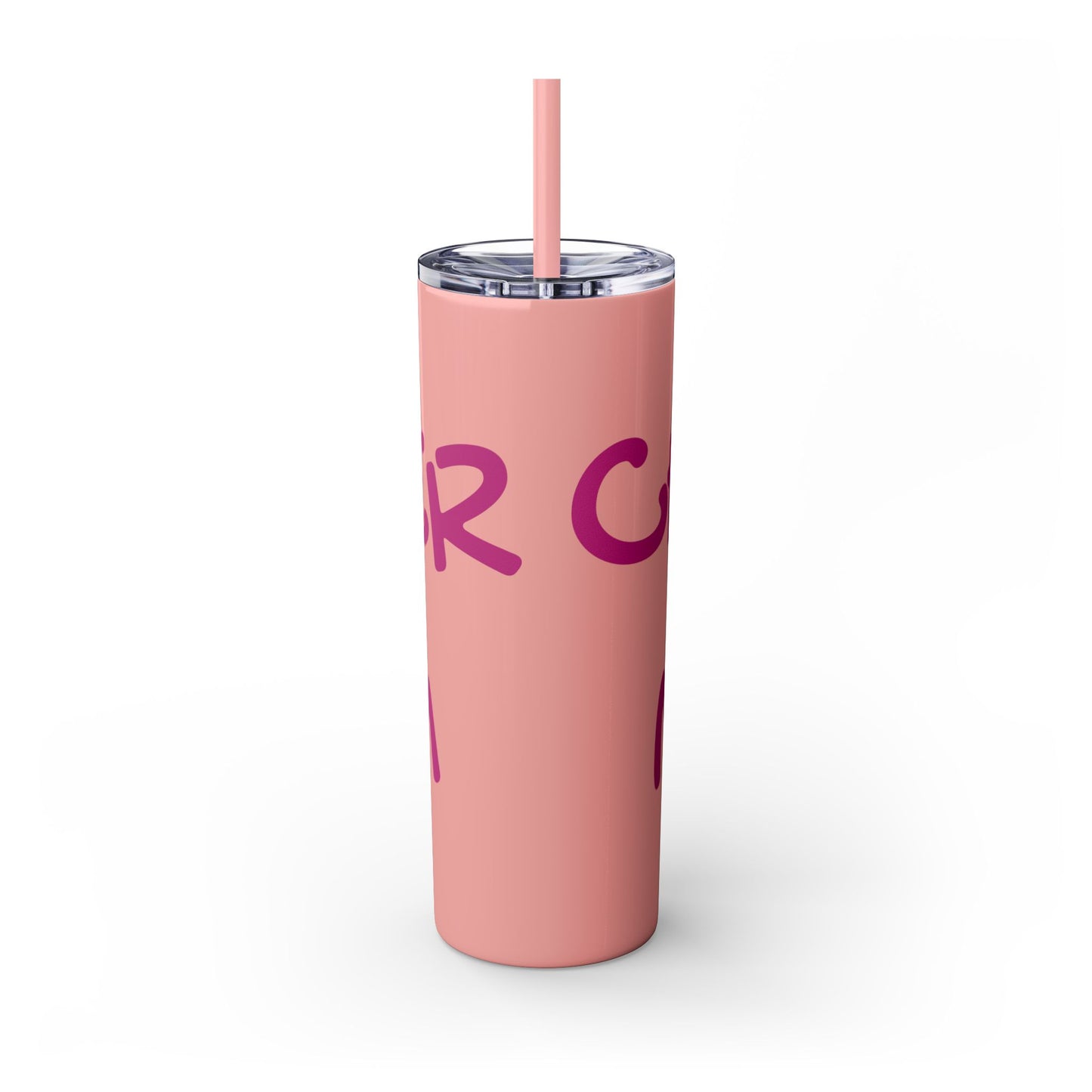 CHEER MOM Skinny Tumbler with Straw, 20ox