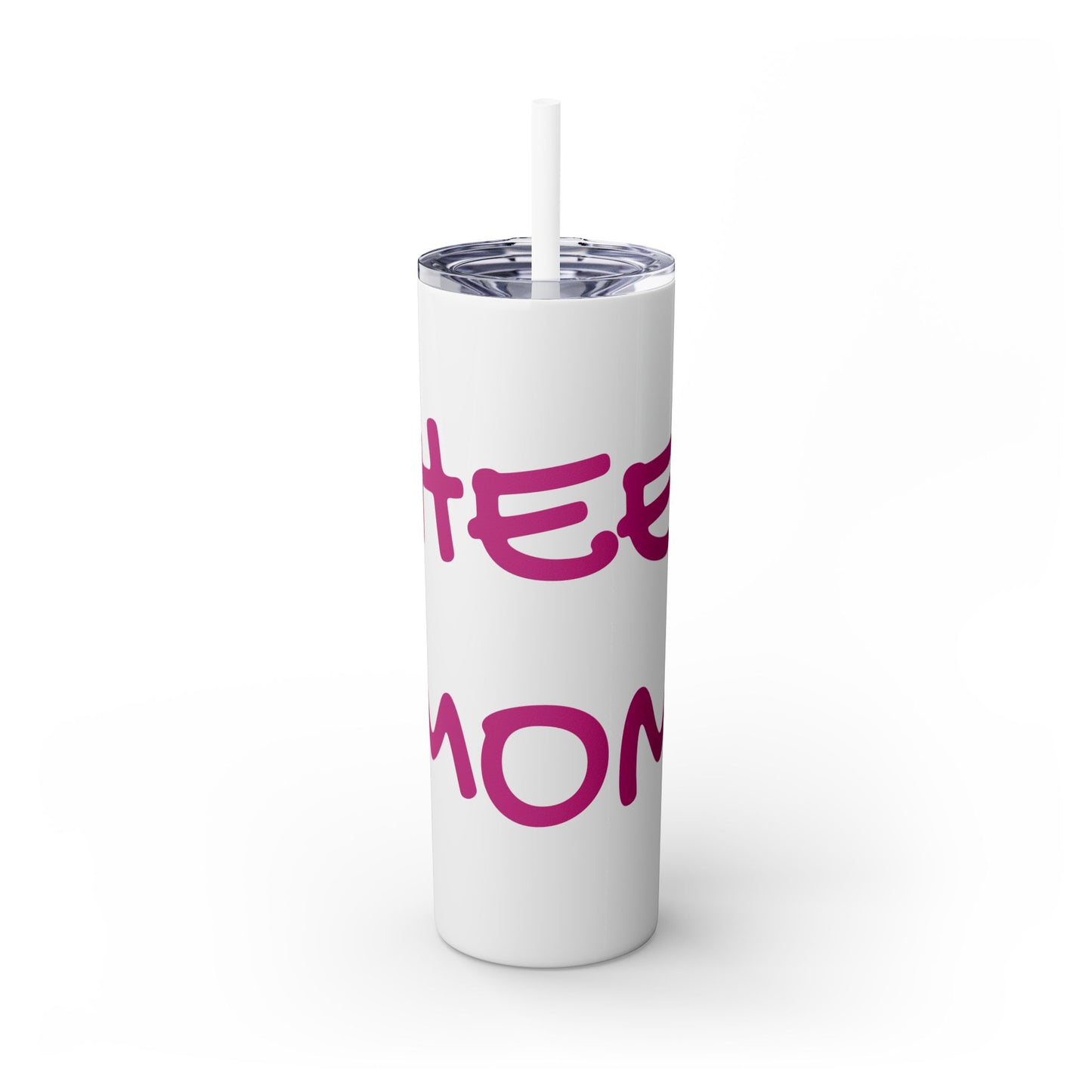 CHEER MOM Skinny Tumbler with Straw, 20ox