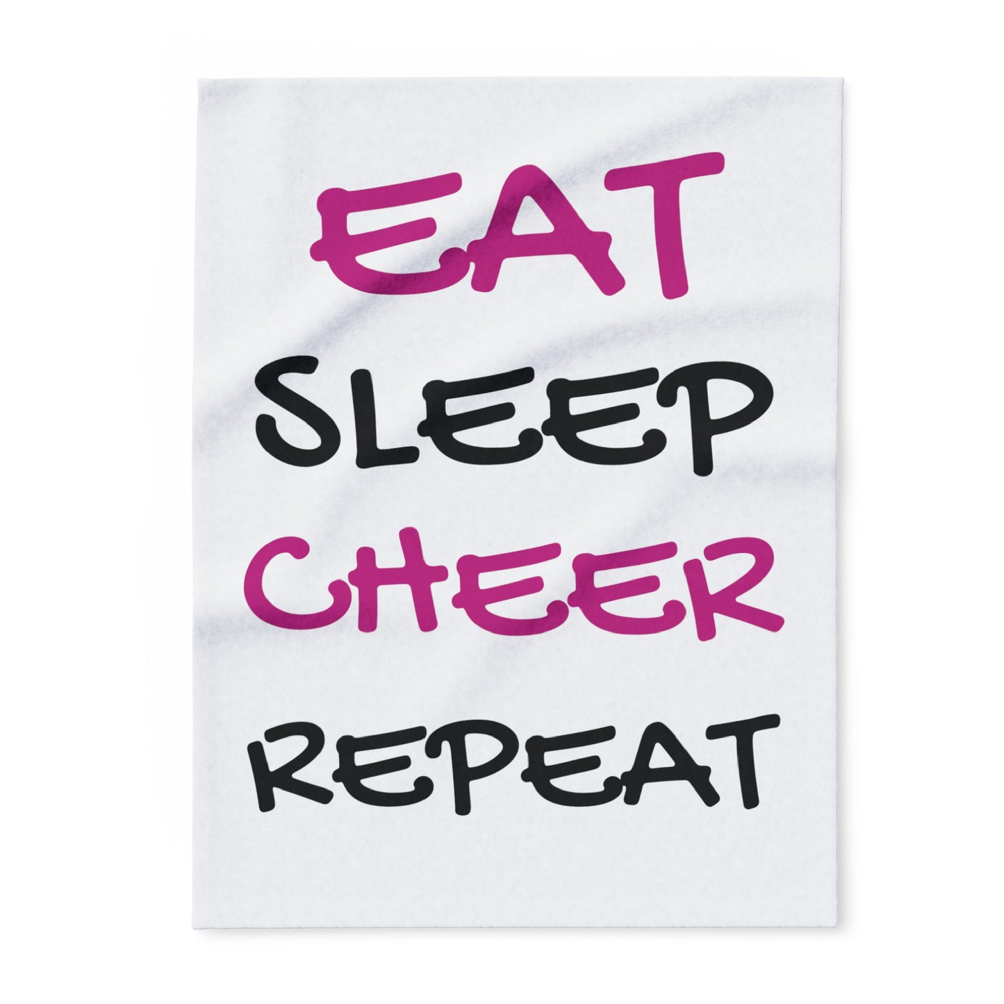 EAT.SLEEP.CHEER.REPEAT Arctic Fleece Blanket