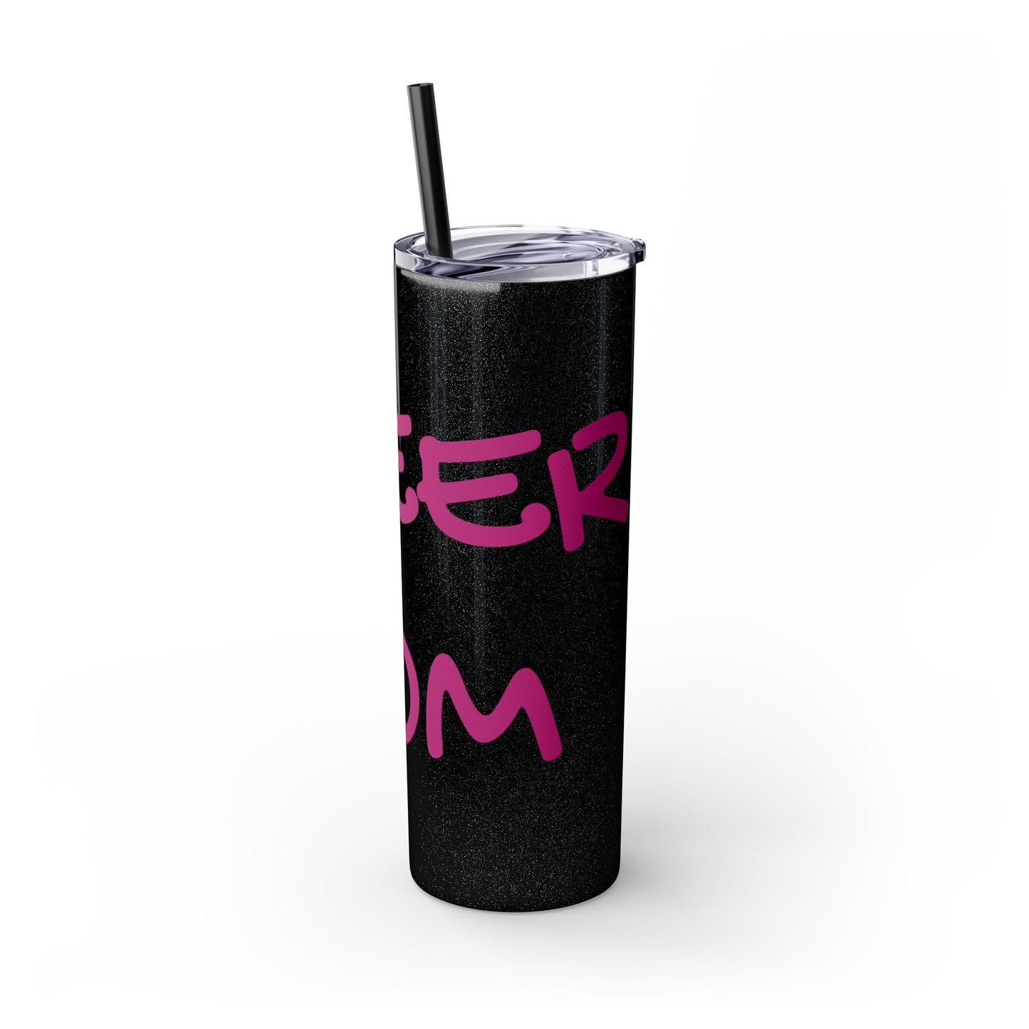 CHEER MOM Skinny Tumbler with Straw, 20ox