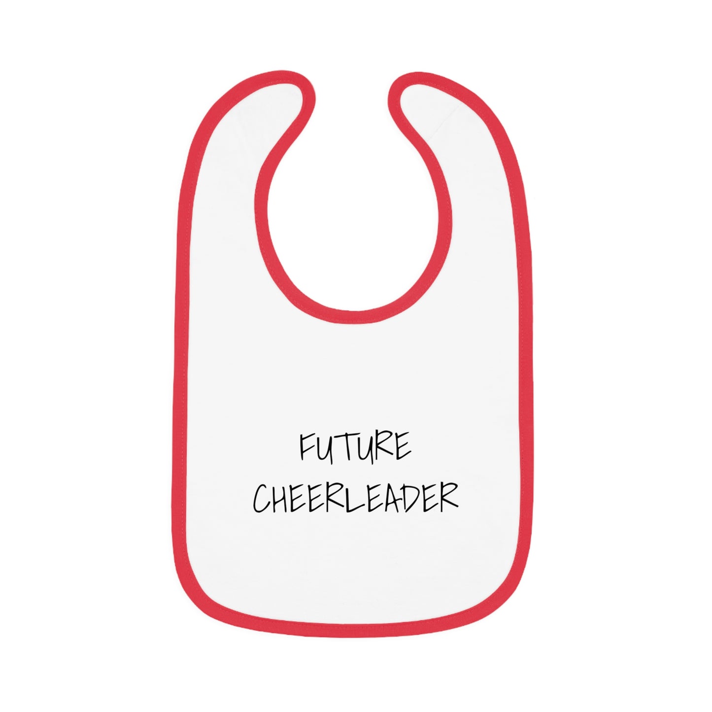 FUTURE CHEERLEADER Baby Contrast Trim Jersey Bib