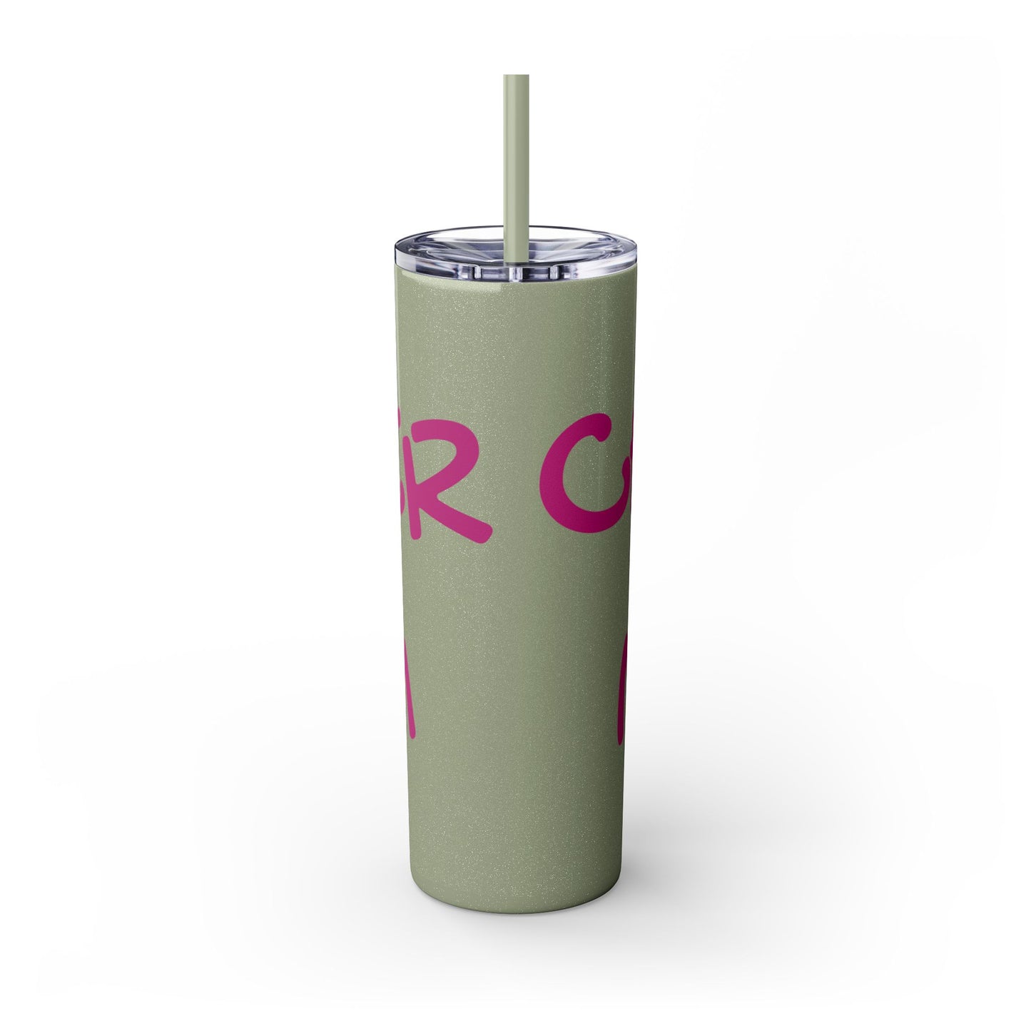 CHEER MOM Skinny Tumbler with Straw, 20ox