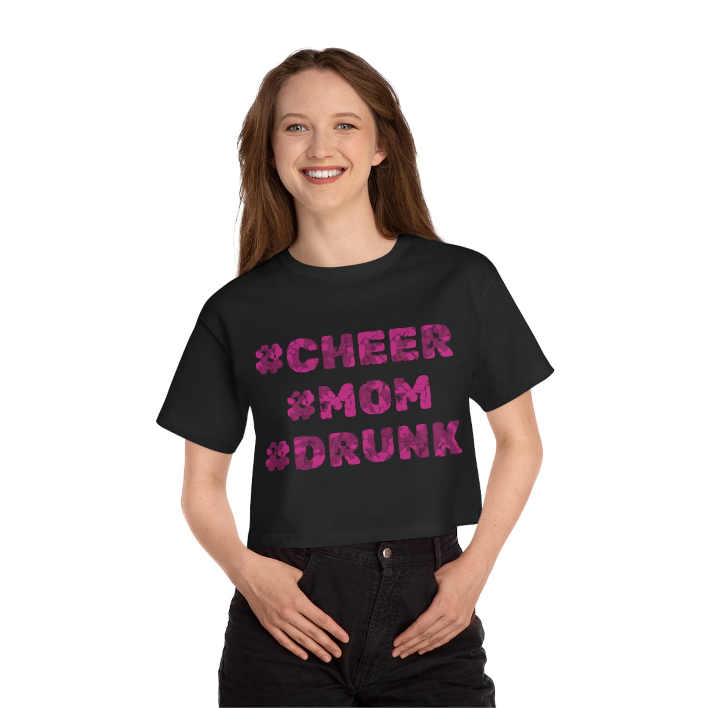 #DRUNK MOM Cropped T-Shirt