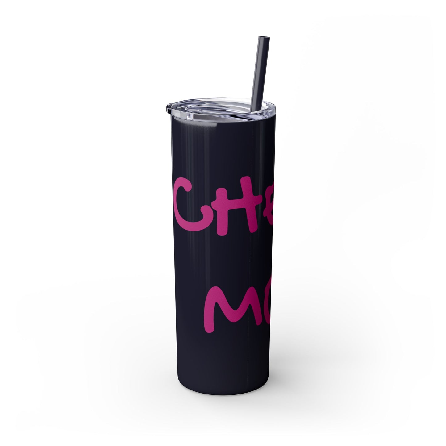 CHEER MOM Skinny Tumbler with Straw, 20ox