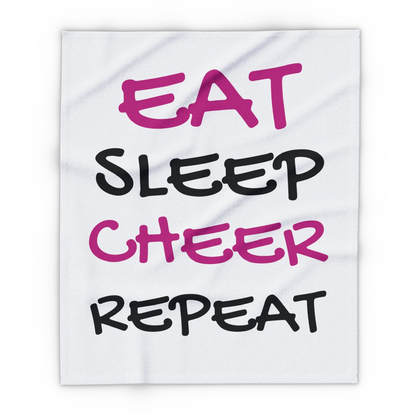 EAT.SLEEP.CHEER.REPEAT Arctic Fleece Blanket