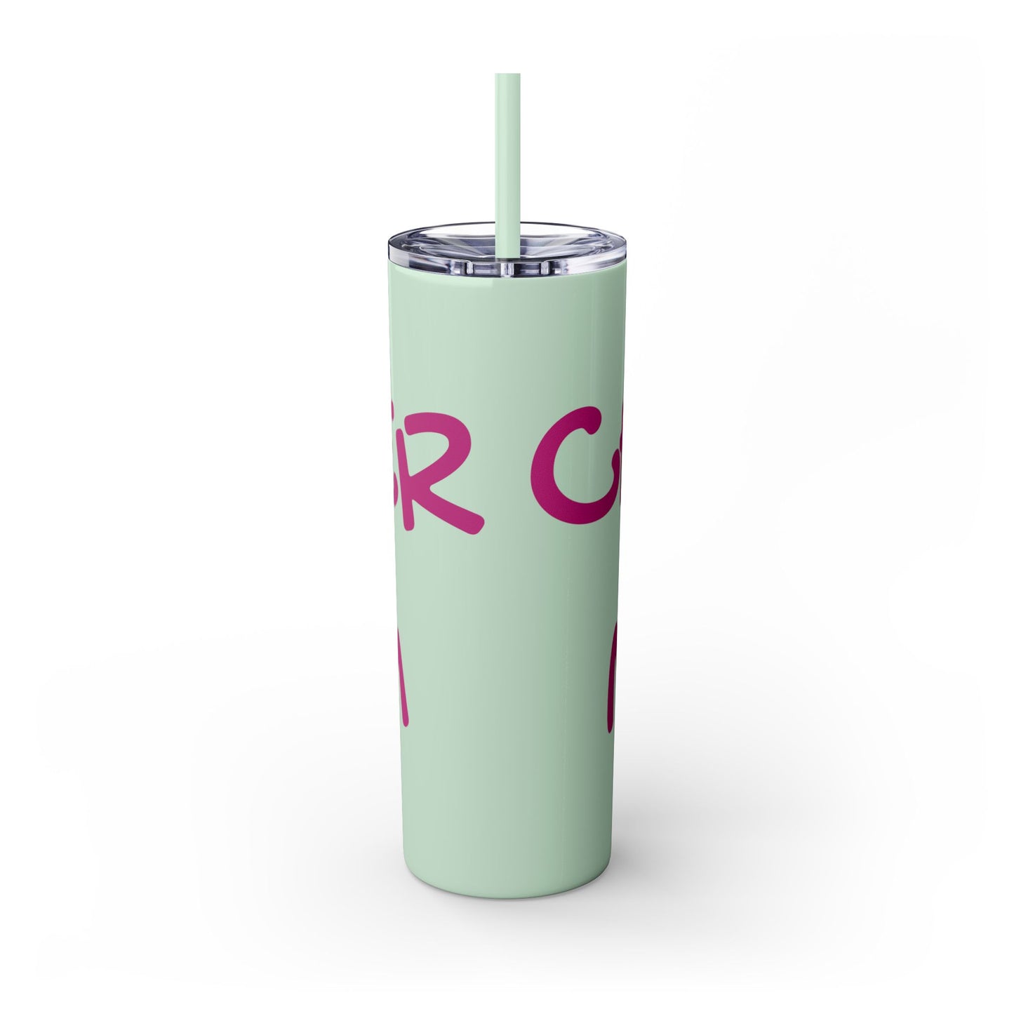 CHEER MOM Skinny Tumbler with Straw, 20ox