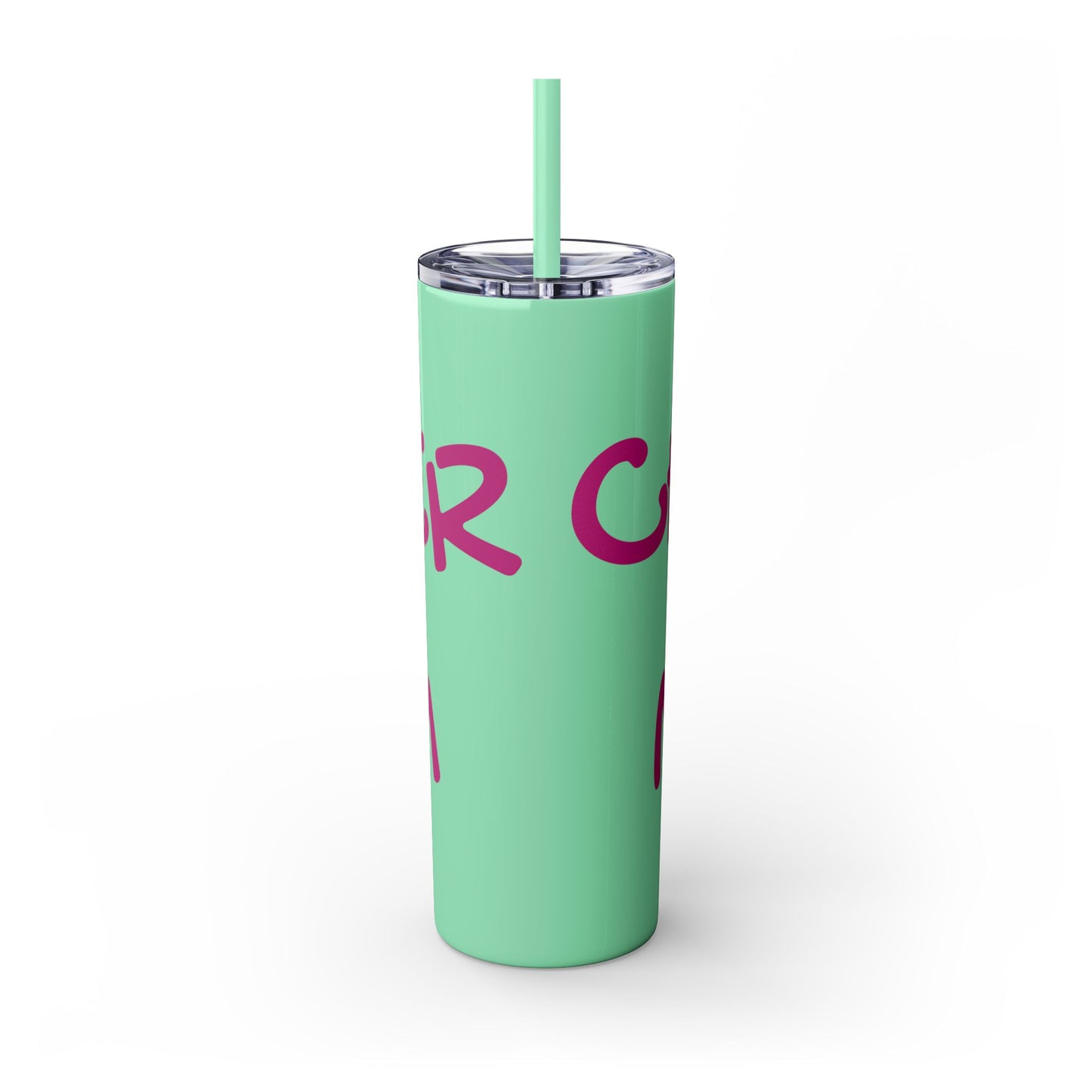 CHEER MOM Skinny Tumbler with Straw, 20ox