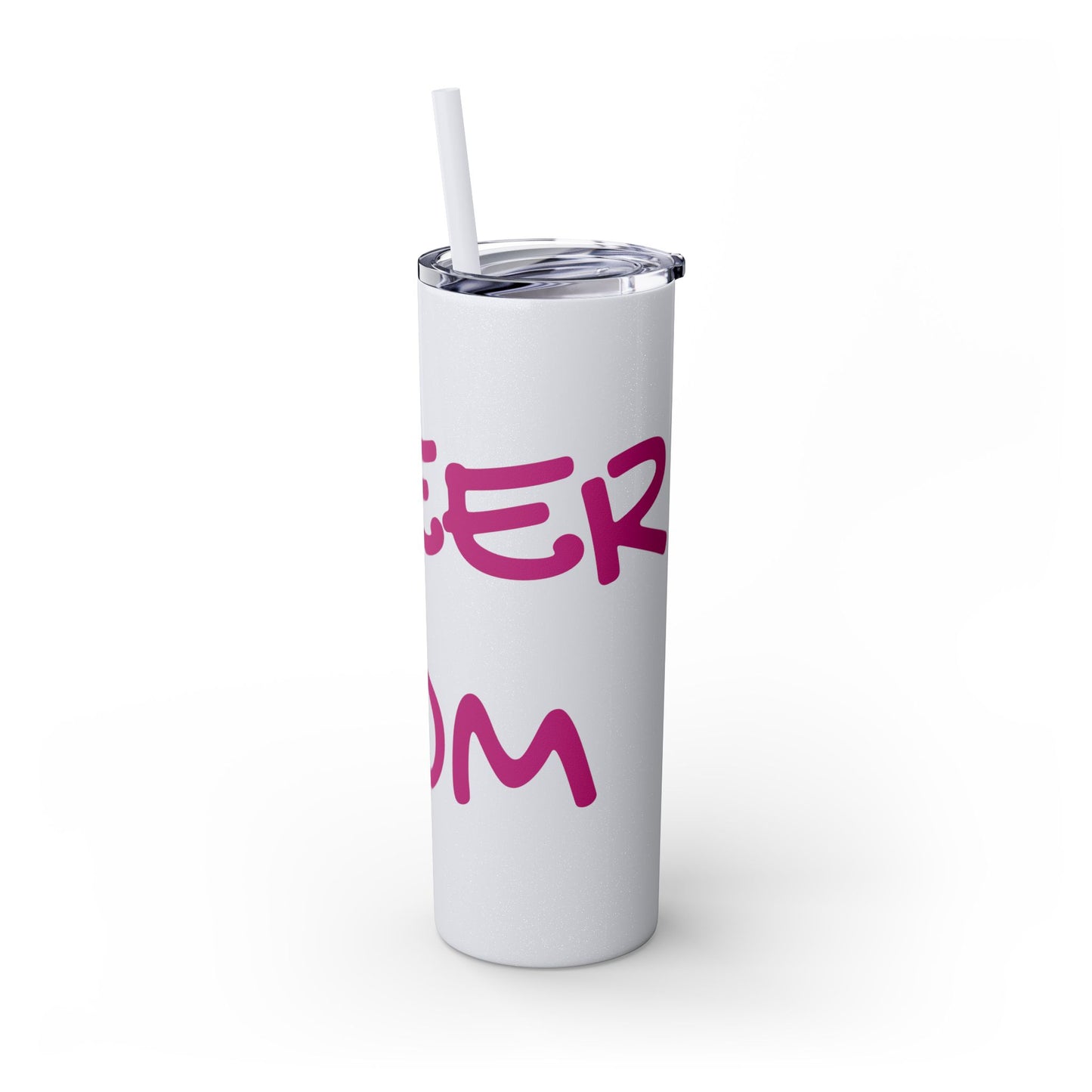 CHEER MOM Skinny Tumbler with Straw, 20ox