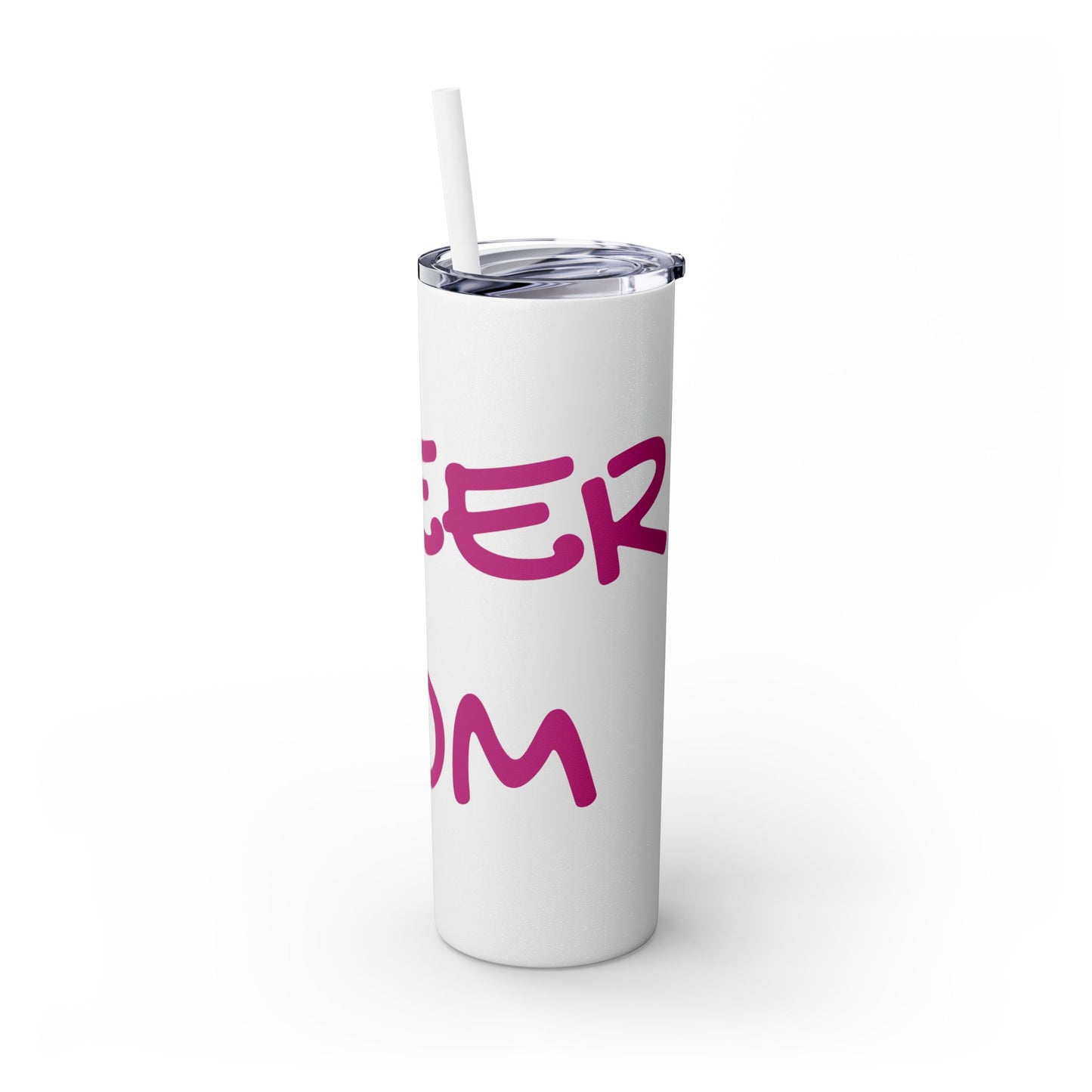 CHEER MOM Skinny Tumbler with Straw, 20ox