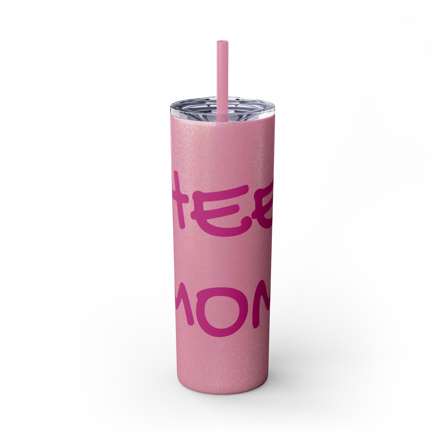 CHEER MOM Skinny Tumbler with Straw, 20ox