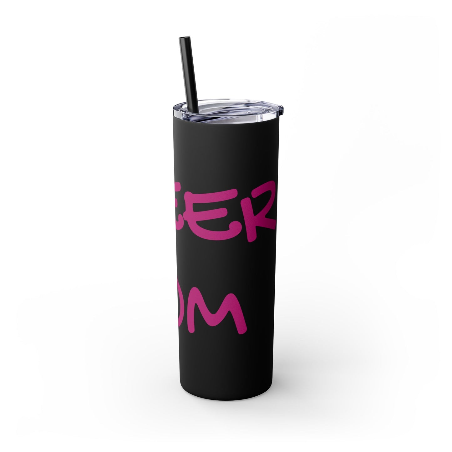 CHEER MOM Skinny Tumbler with Straw, 20ox