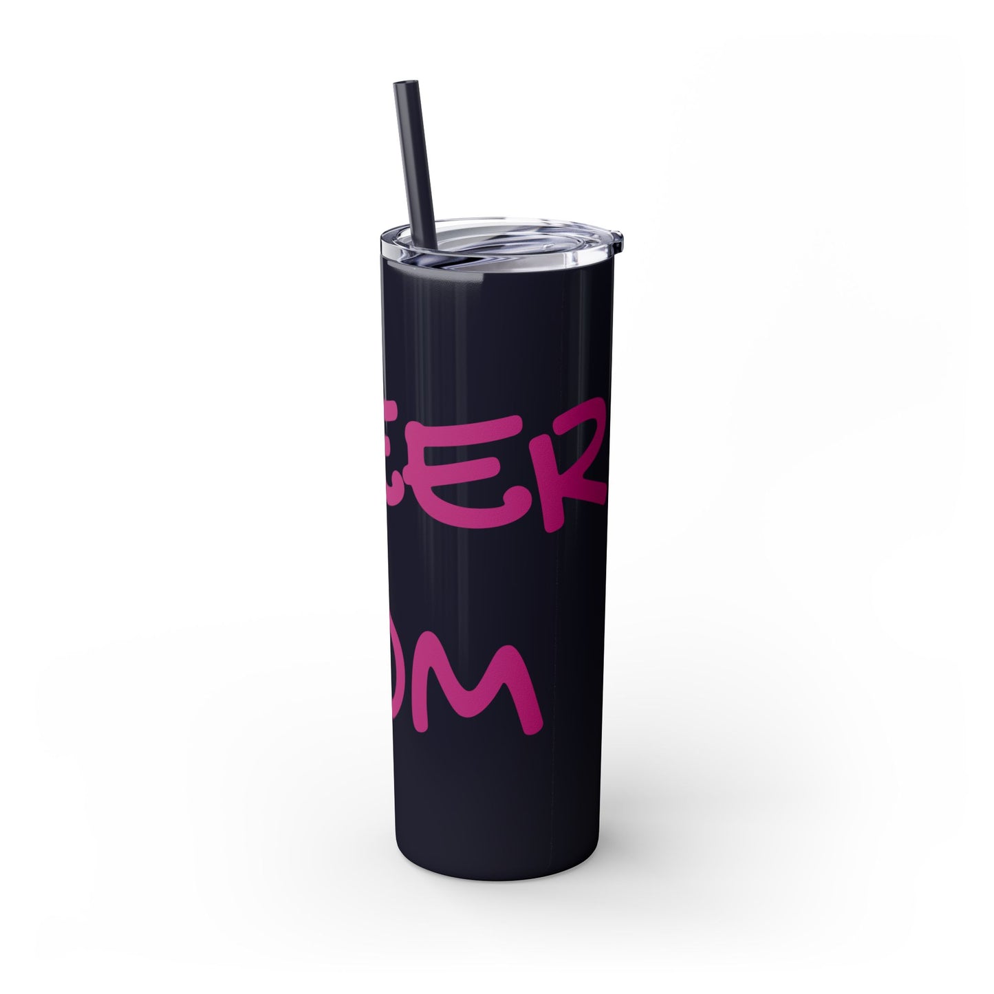CHEER MOM Skinny Tumbler with Straw, 20ox