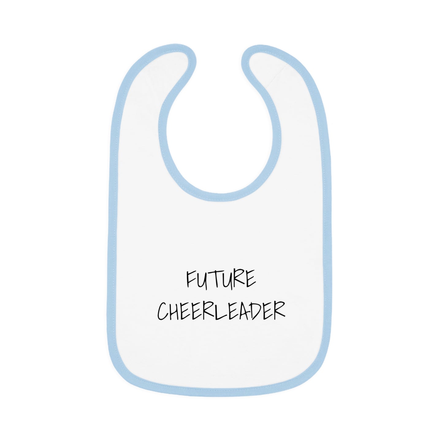FUTURE CHEERLEADER Baby Contrast Trim Jersey Bib