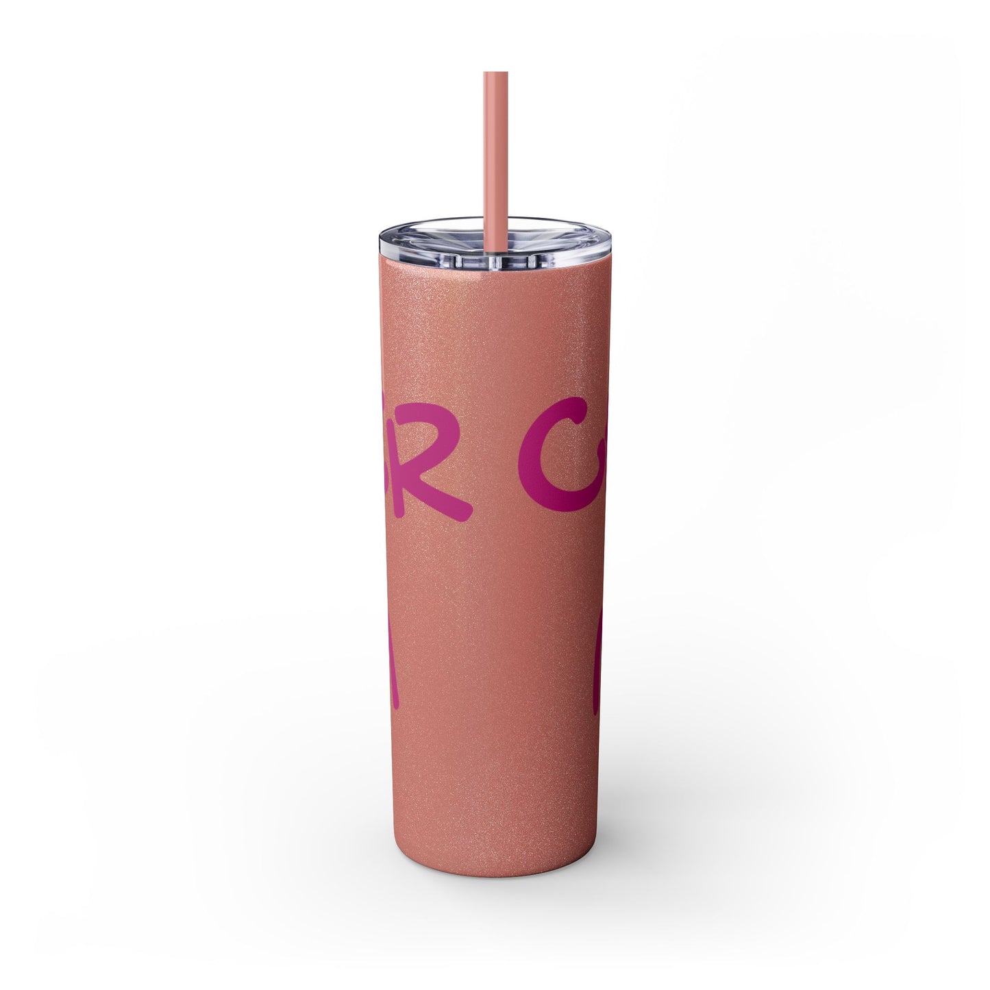 CHEER MOM Skinny Tumbler with Straw, 20ox