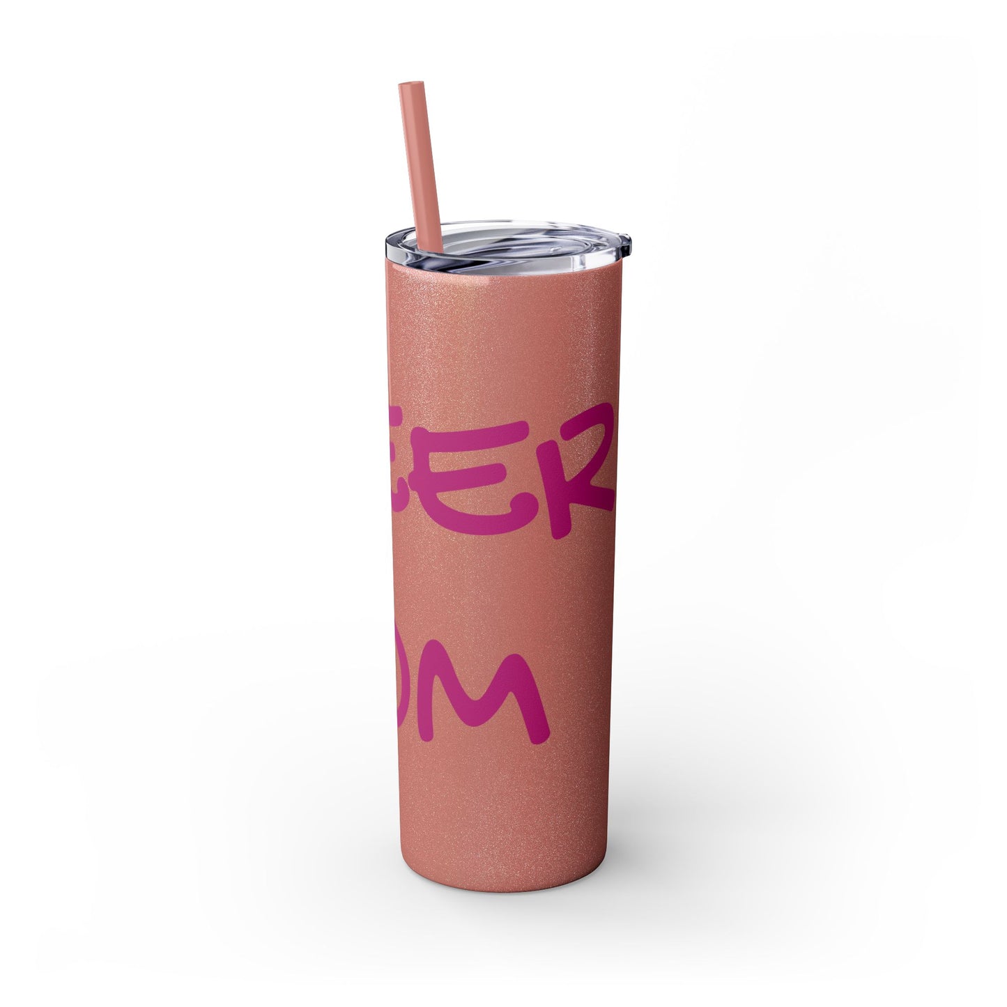 CHEER MOM Skinny Tumbler with Straw, 20ox