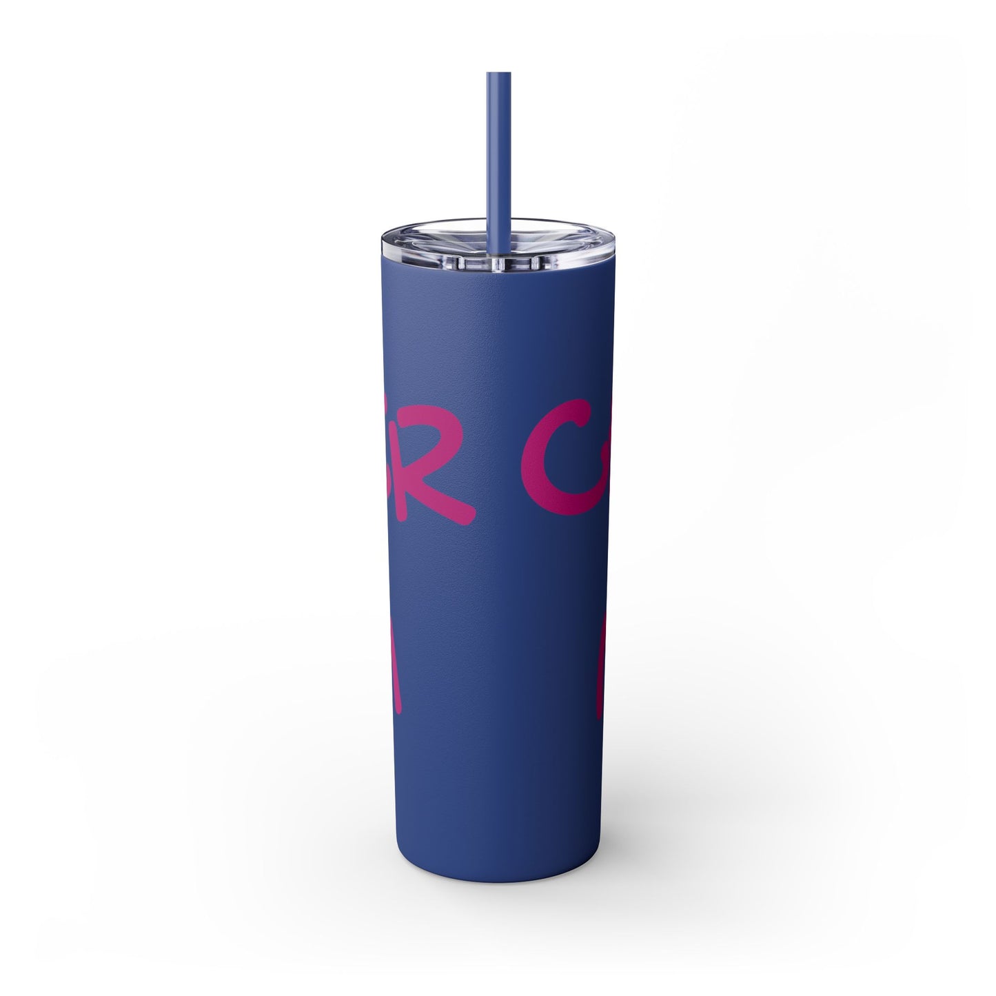 CHEER MOM Skinny Tumbler with Straw, 20ox