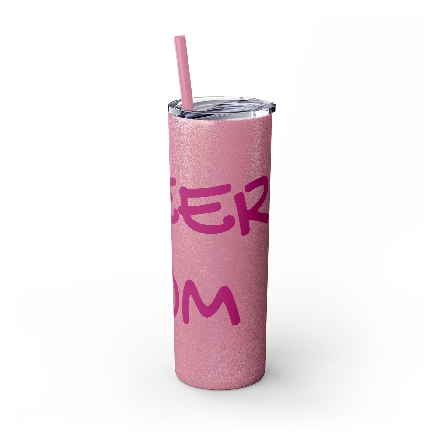 CHEER MOM Skinny Tumbler with Straw, 20ox