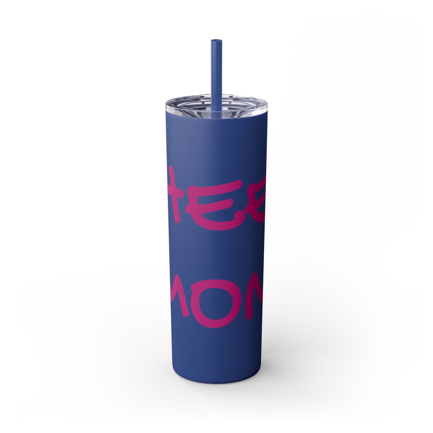 CHEER MOM Skinny Tumbler with Straw, 20ox