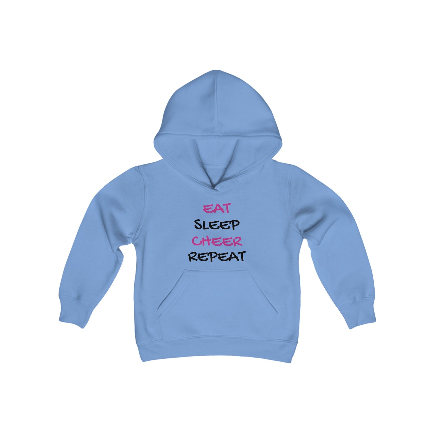 EAT, SLEEP, CHEER, REPEAT Youth Hooded Sweatshirt