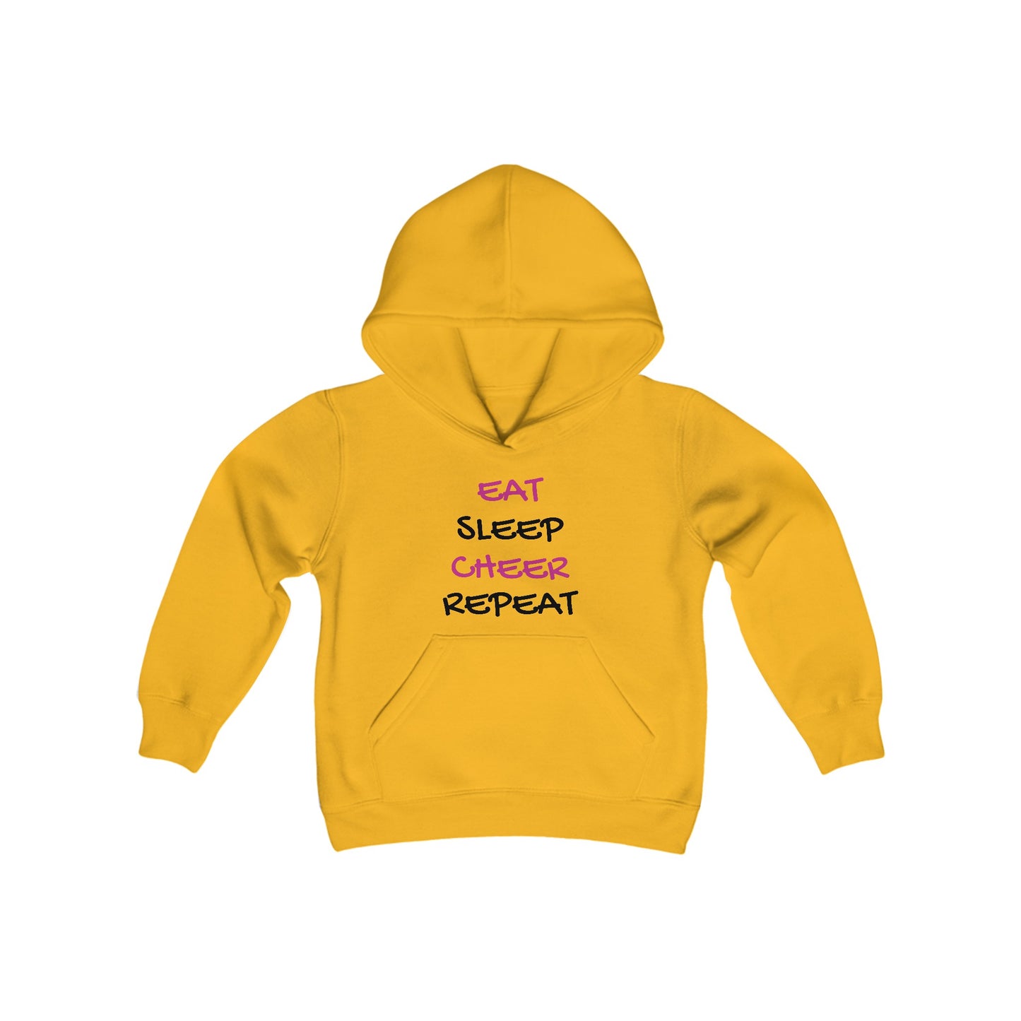 EAT, SLEEP, CHEER, REPEAT Youth Hooded Sweatshirt