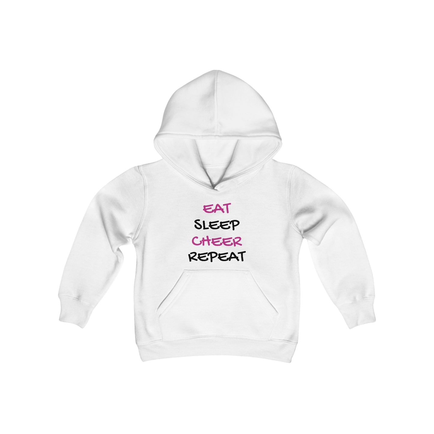 EAT, SLEEP, CHEER, REPEAT Youth Hooded Sweatshirt