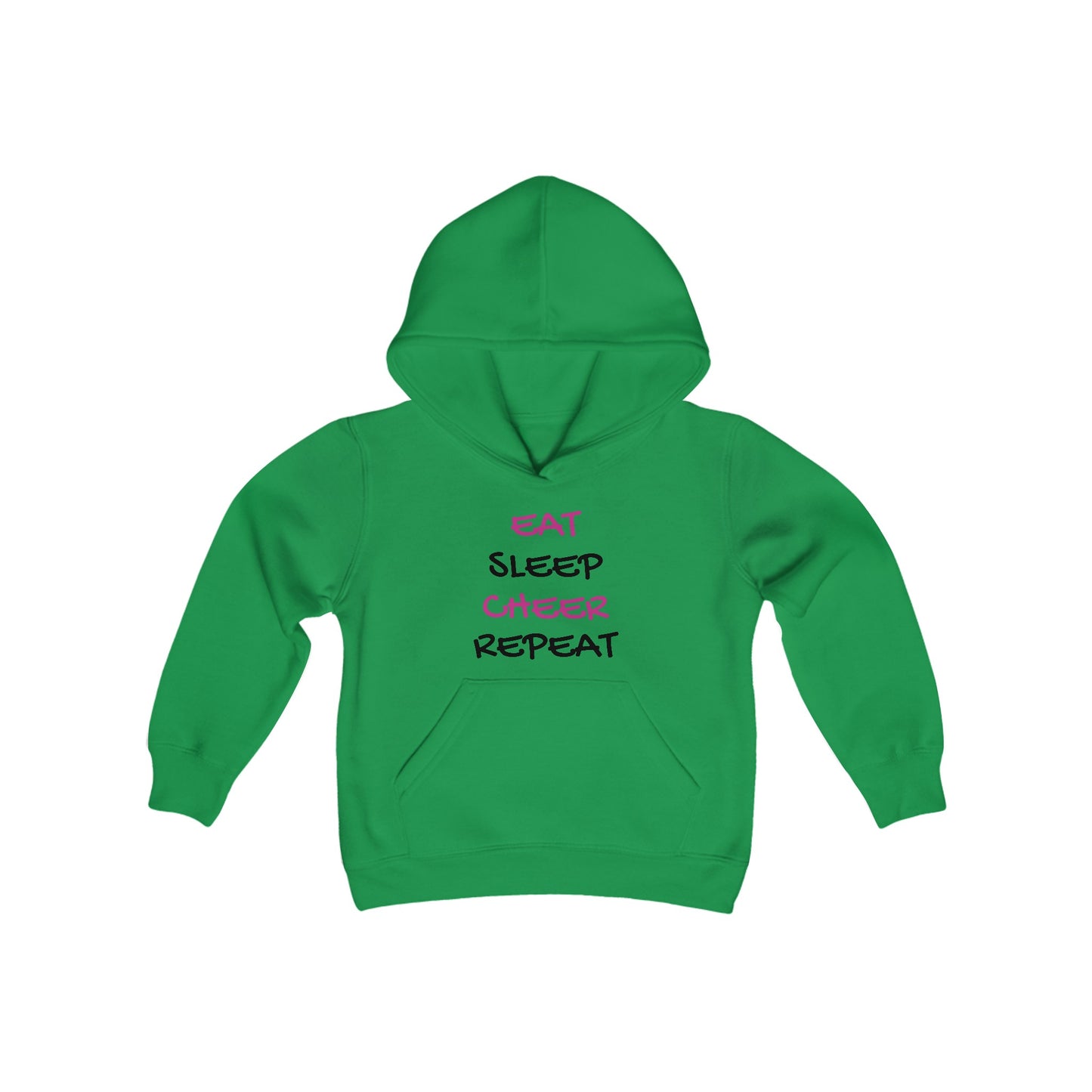 EAT, SLEEP, CHEER, REPEAT Youth Hooded Sweatshirt