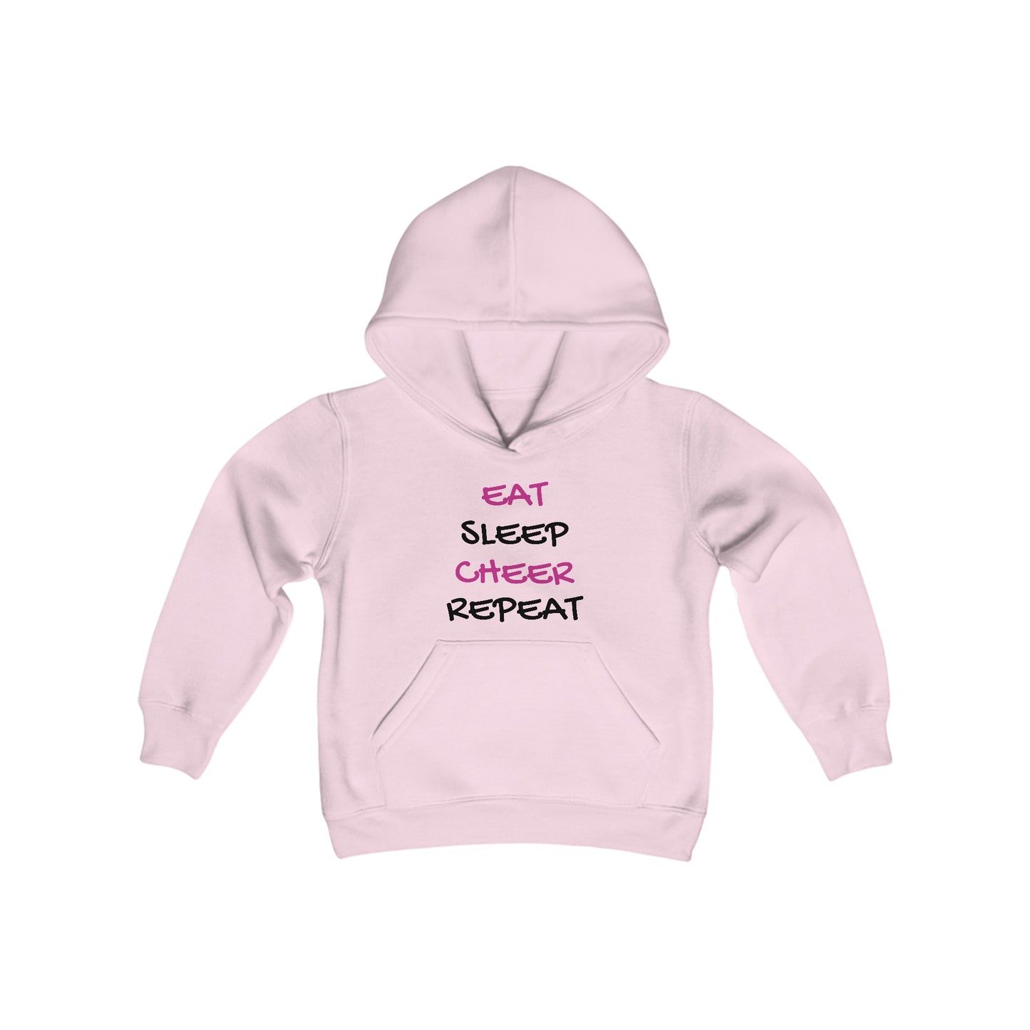 EAT, SLEEP, CHEER, REPEAT Youth Hooded Sweatshirt