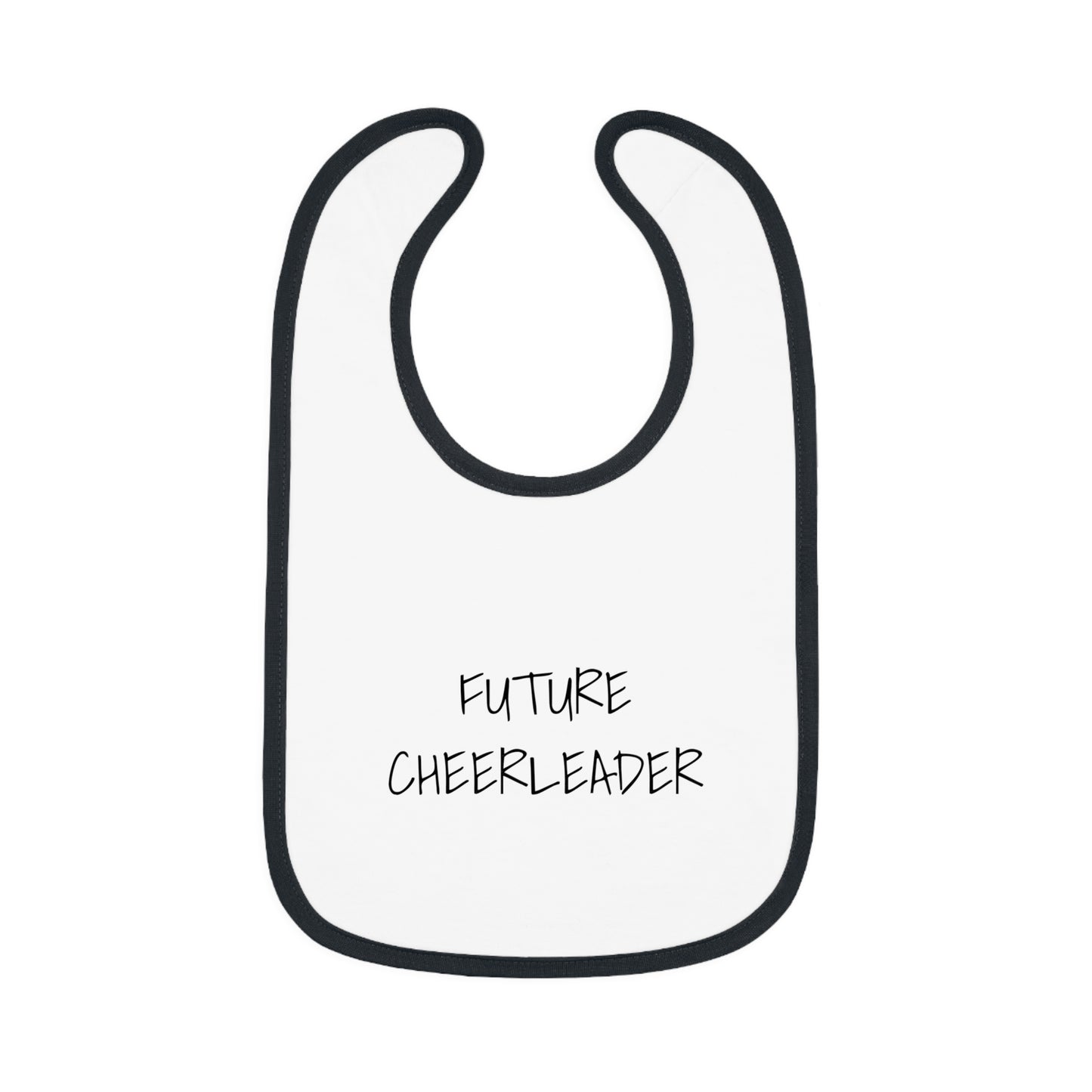 FUTURE CHEERLEADER Baby Contrast Trim Jersey Bib