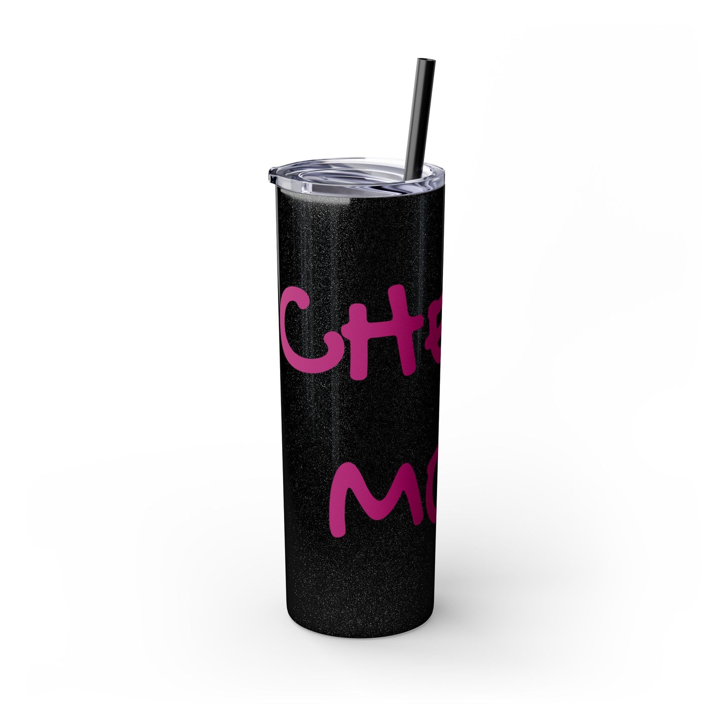 CHEER MOM Skinny Tumbler with Straw, 20ox