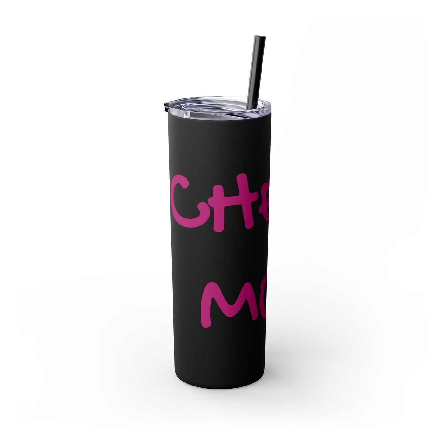 CHEER MOM Skinny Tumbler with Straw, 20ox