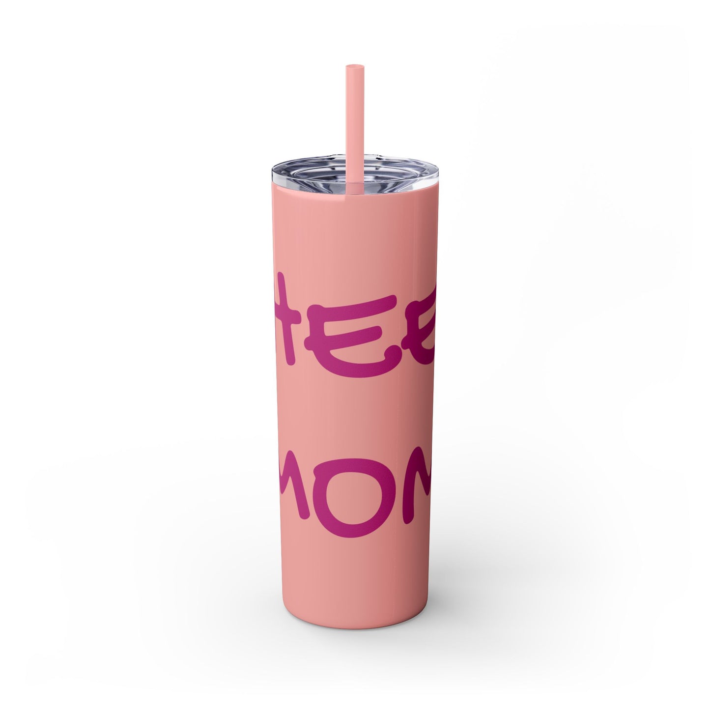 CHEER MOM Skinny Tumbler with Straw, 20ox