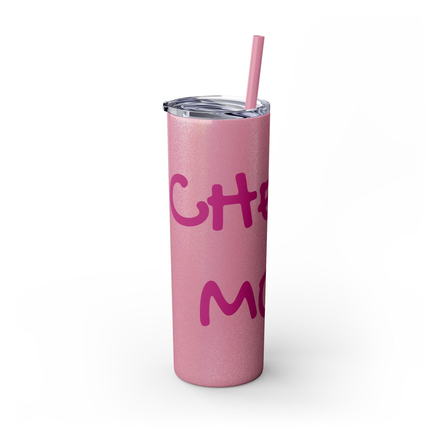 CHEER MOM Skinny Tumbler with Straw, 20ox