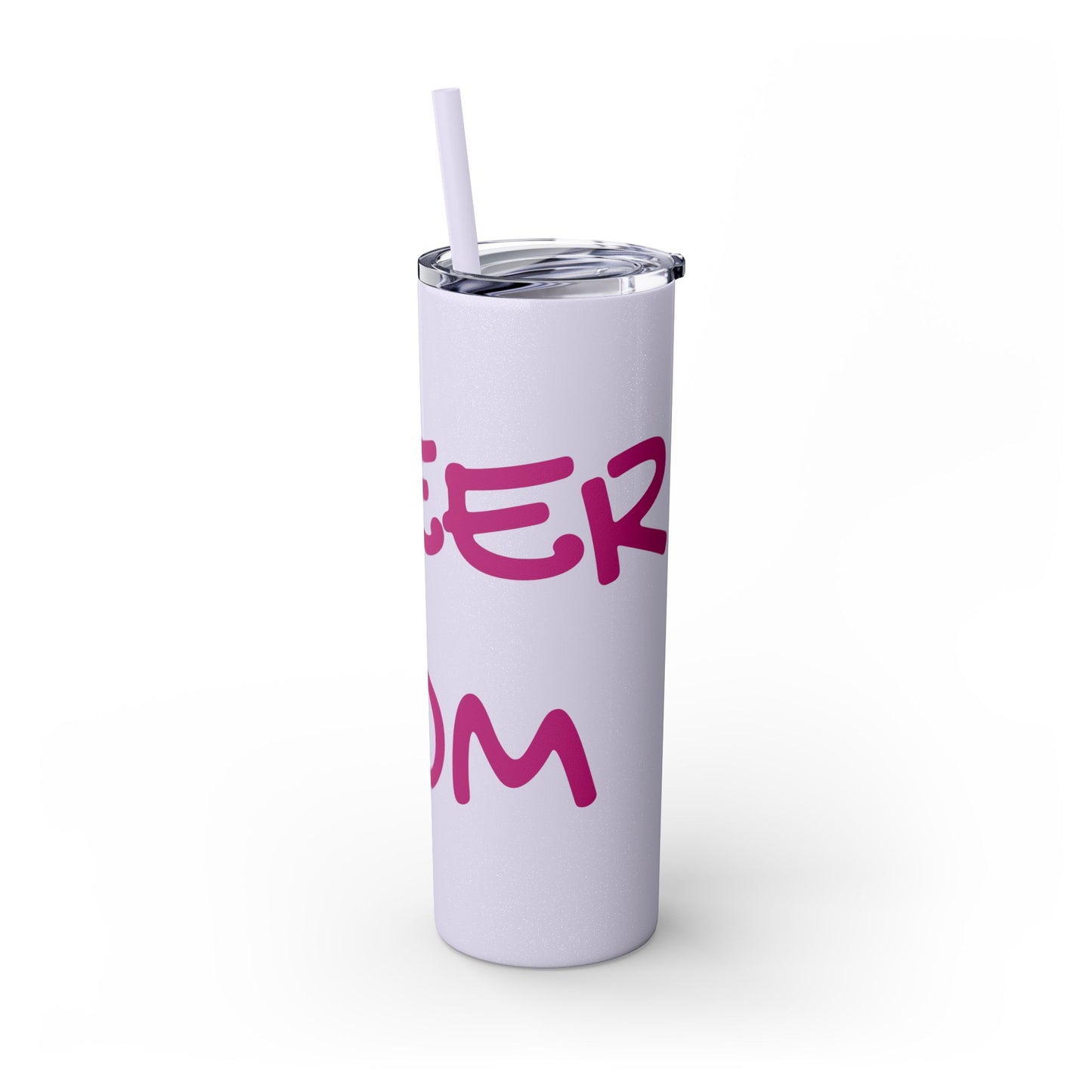 CHEER MOM Skinny Tumbler with Straw, 20ox
