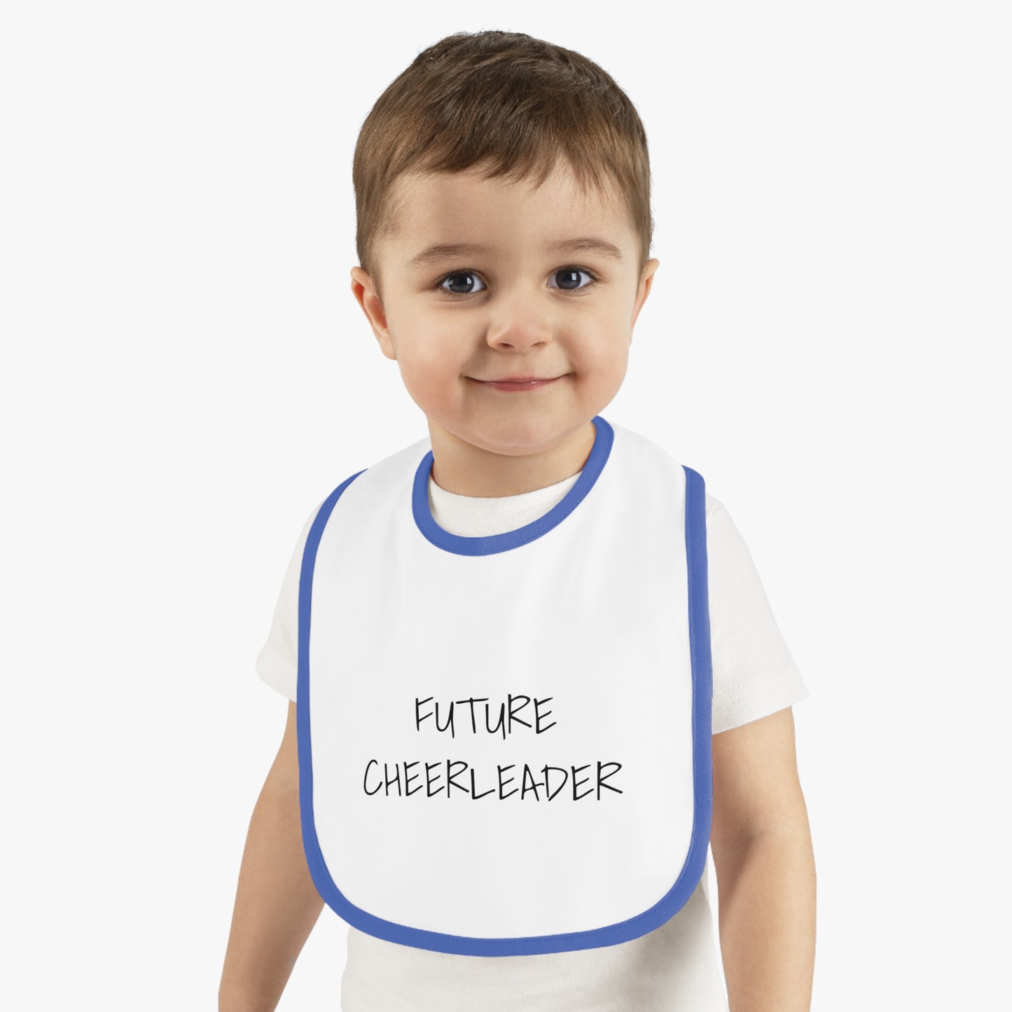 FUTURE CHEERLEADER Baby Contrast Trim Jersey Bib