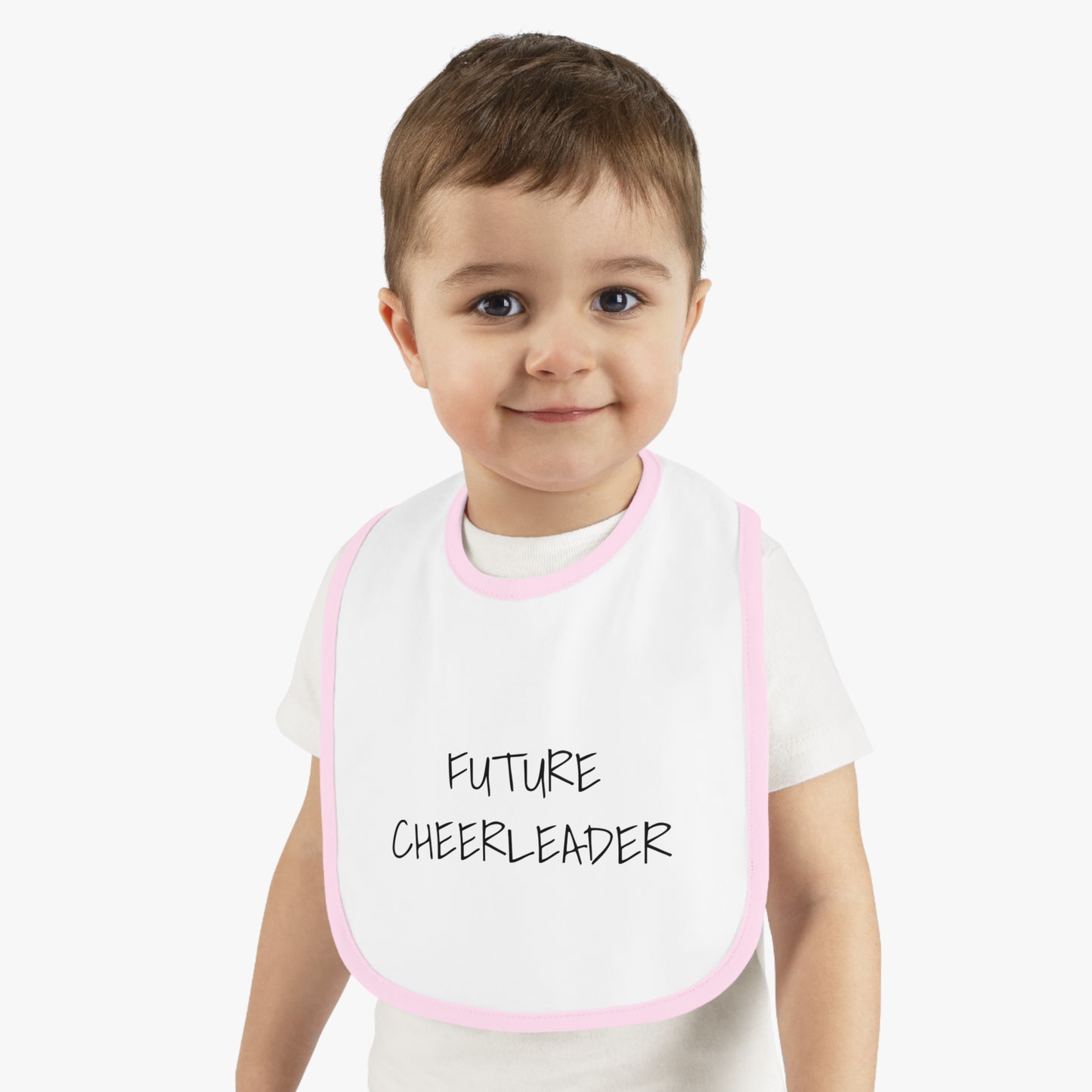 FUTURE CHEERLEADER Baby Contrast Trim Jersey Bib