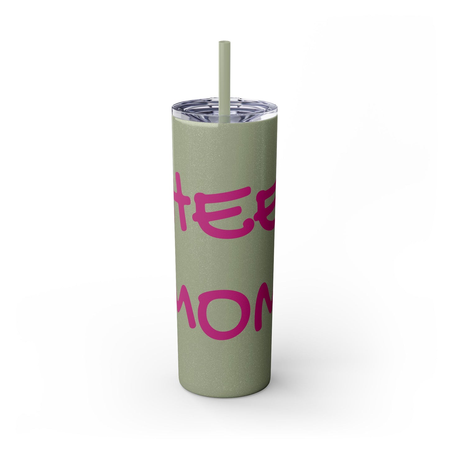 CHEER MOM Skinny Tumbler with Straw, 20ox