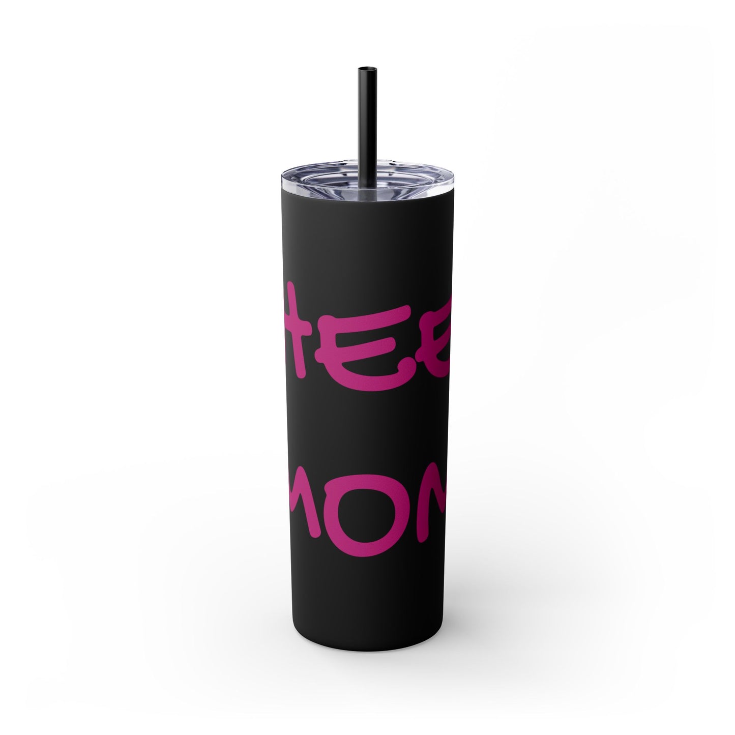 CHEER MOM Skinny Tumbler with Straw, 20ox