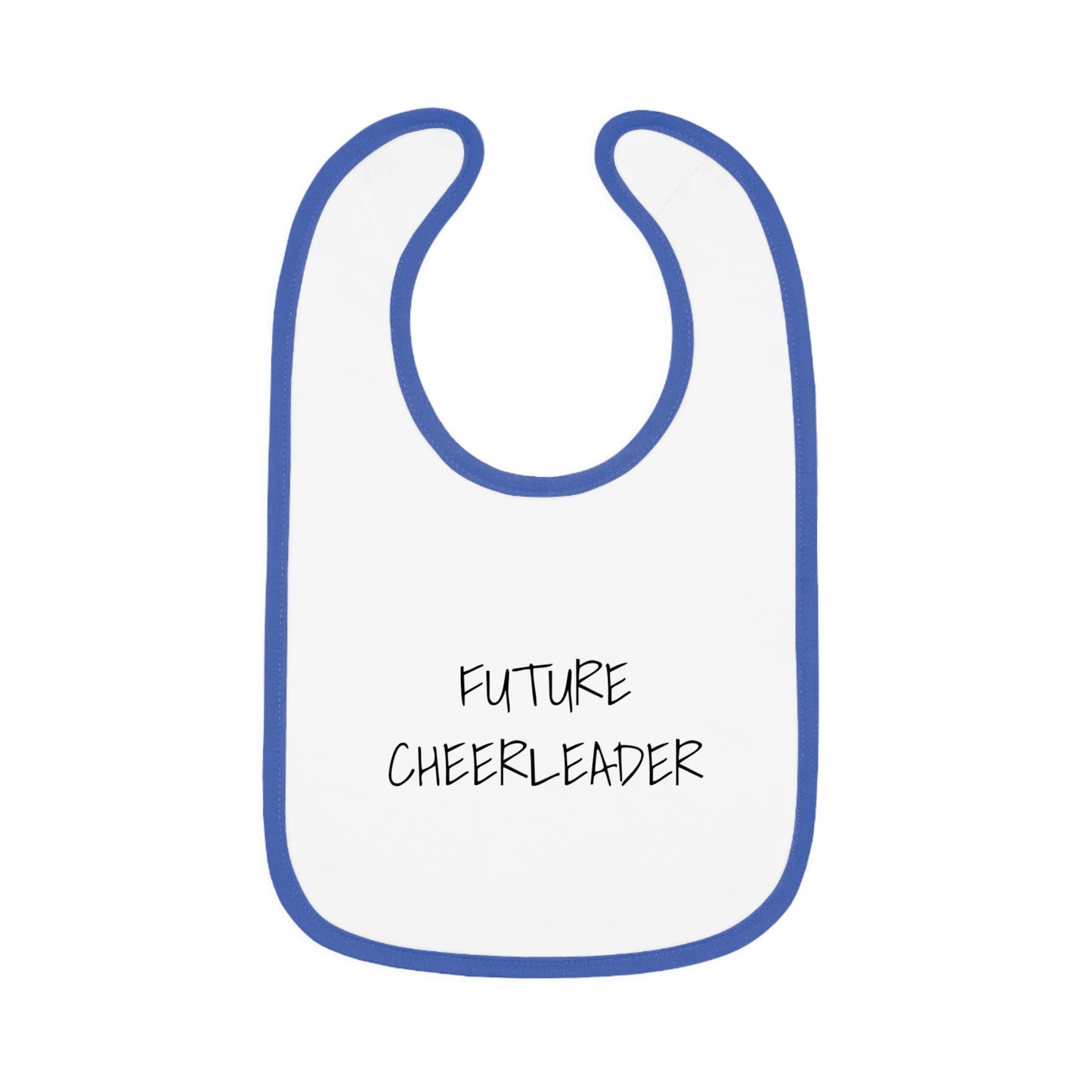 FUTURE CHEERLEADER Baby Contrast Trim Jersey Bib