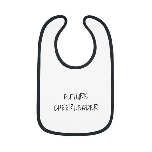 FUTURE CHEERLEADER Baby Contrast Trim Jersey Bib