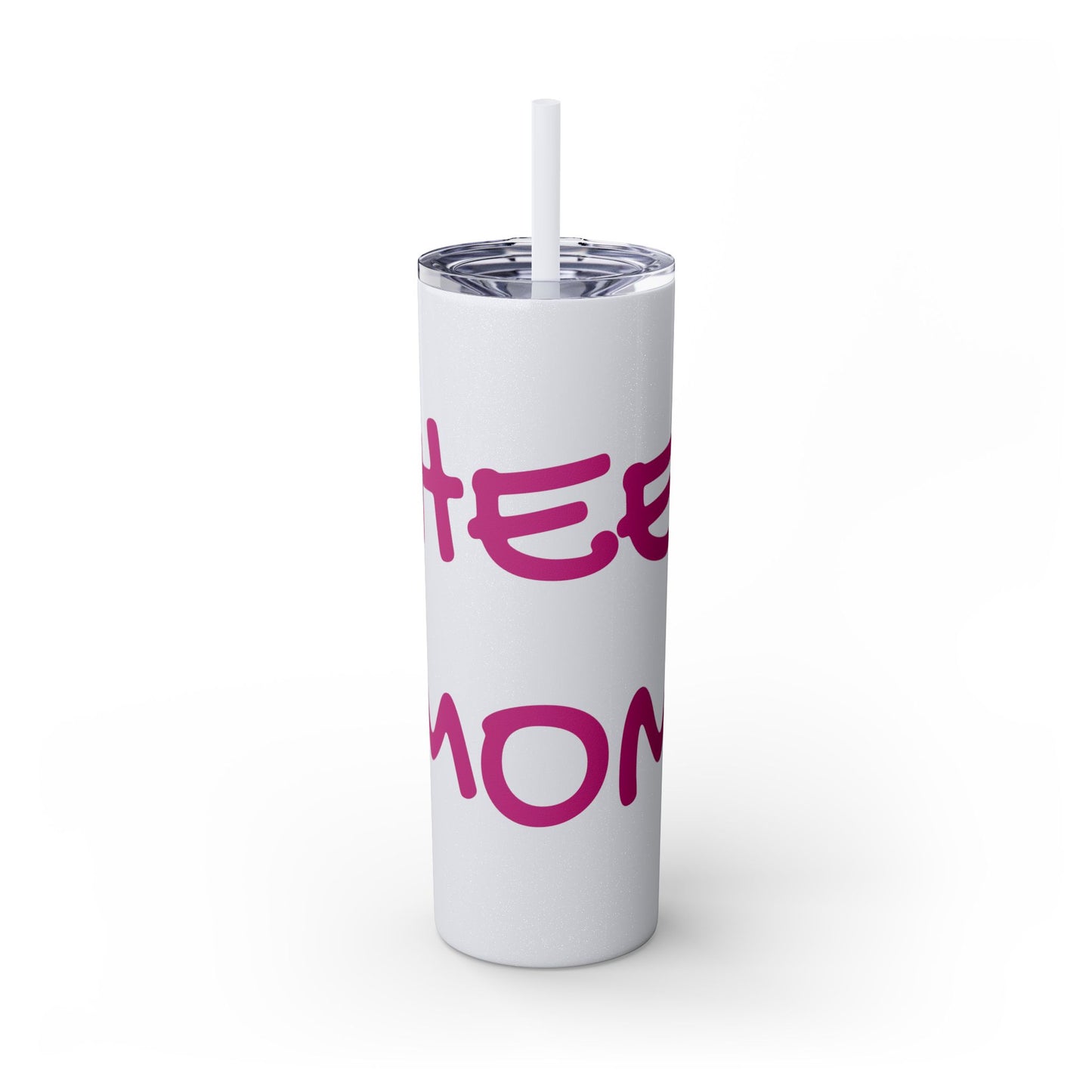 CHEER MOM Skinny Tumbler with Straw, 20ox