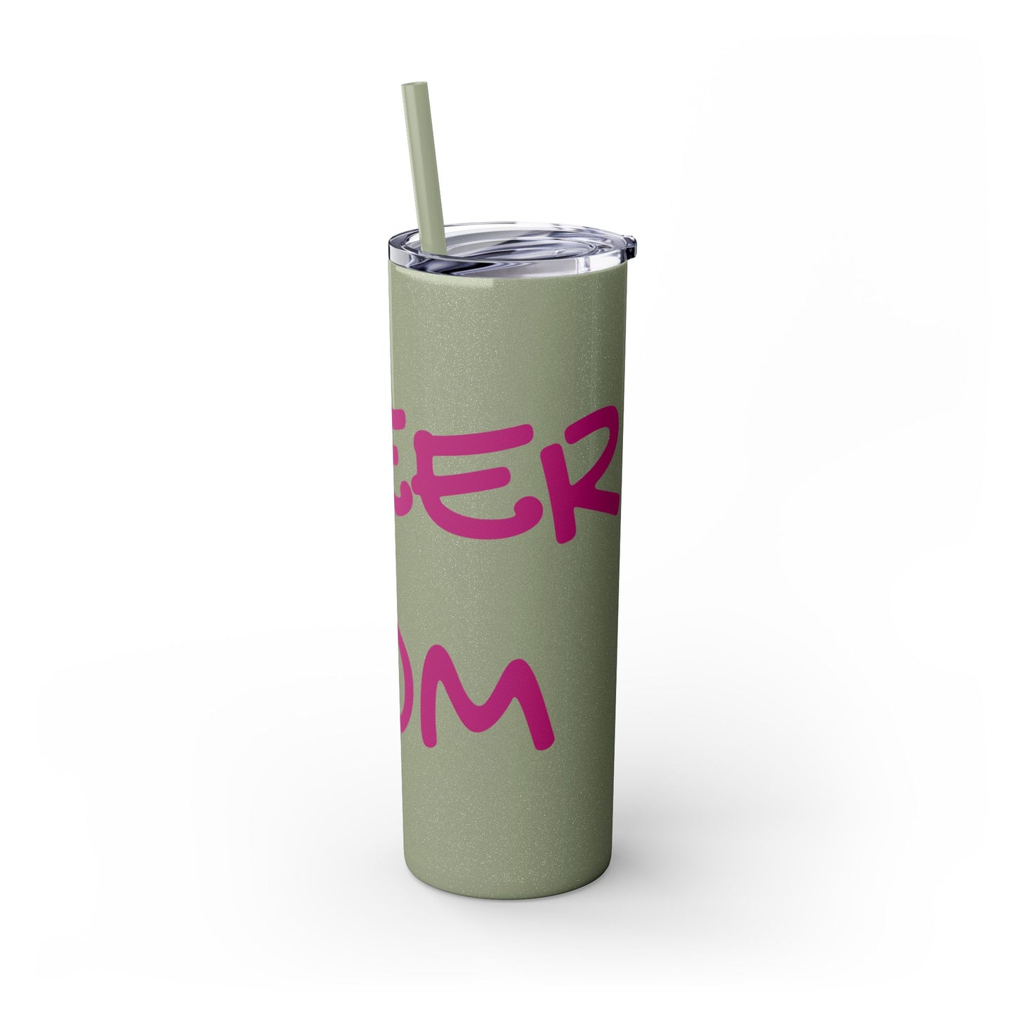 CHEER MOM Skinny Tumbler with Straw, 20ox
